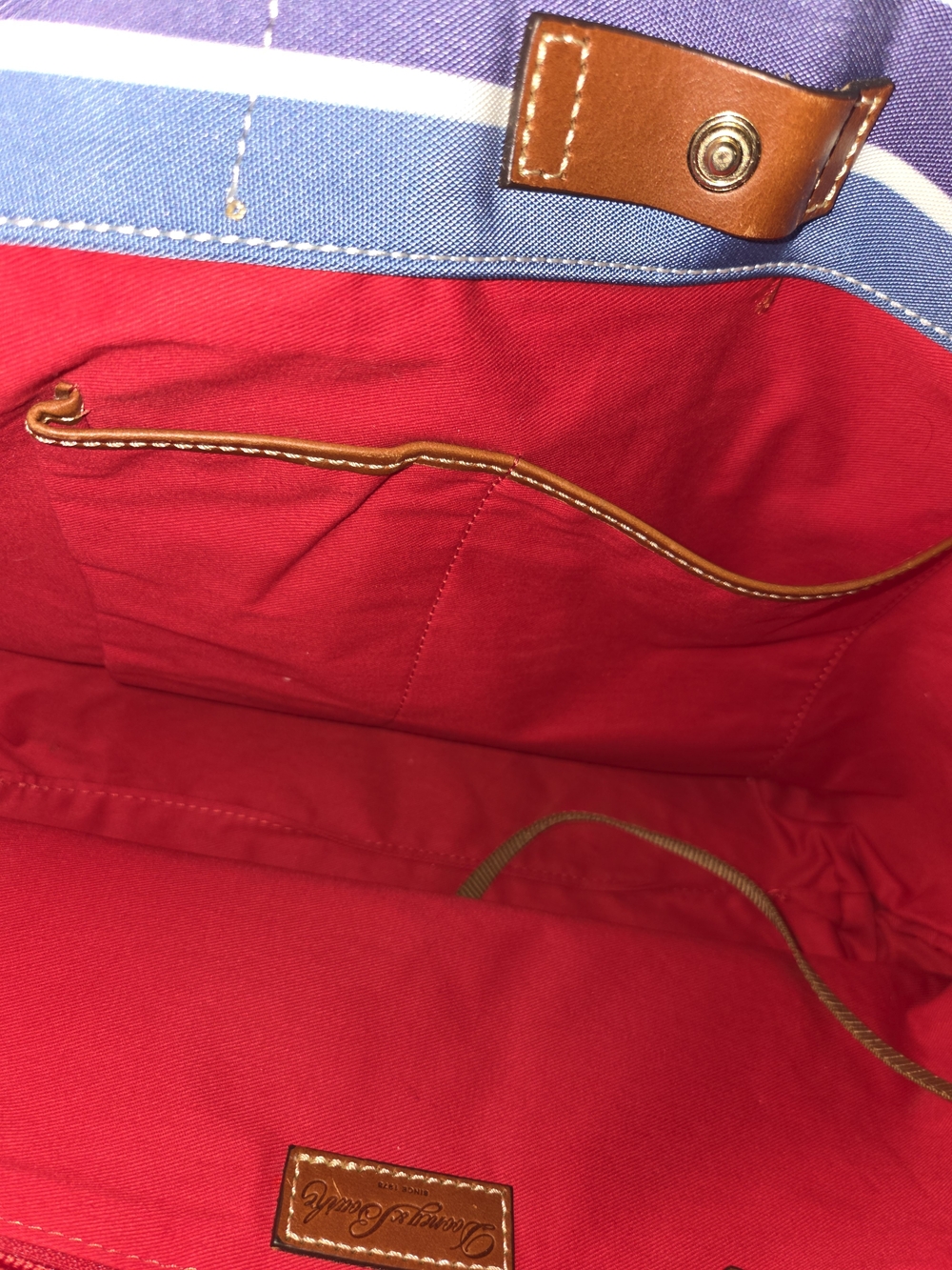 Dooney & Bourke Canvad Sullivan Shopper Tote Bag - Picture 13 of 14
